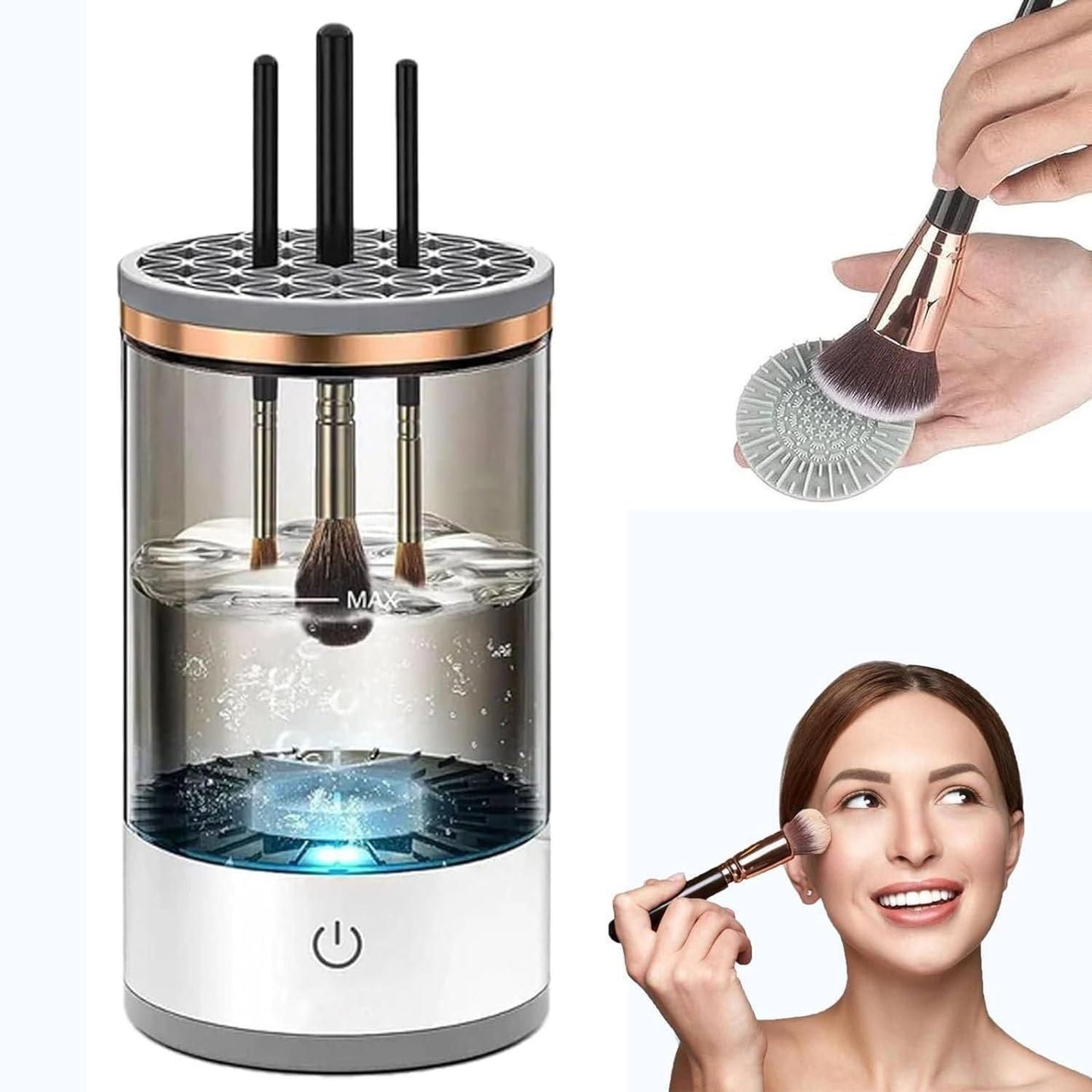 The Indian Arts | Make Up Brush Cleaner,Electric Brush Cleaner, USB Rechargeable Automatic Deep Cosmetic Cleaning Device – Buy the Best Makeup Tool